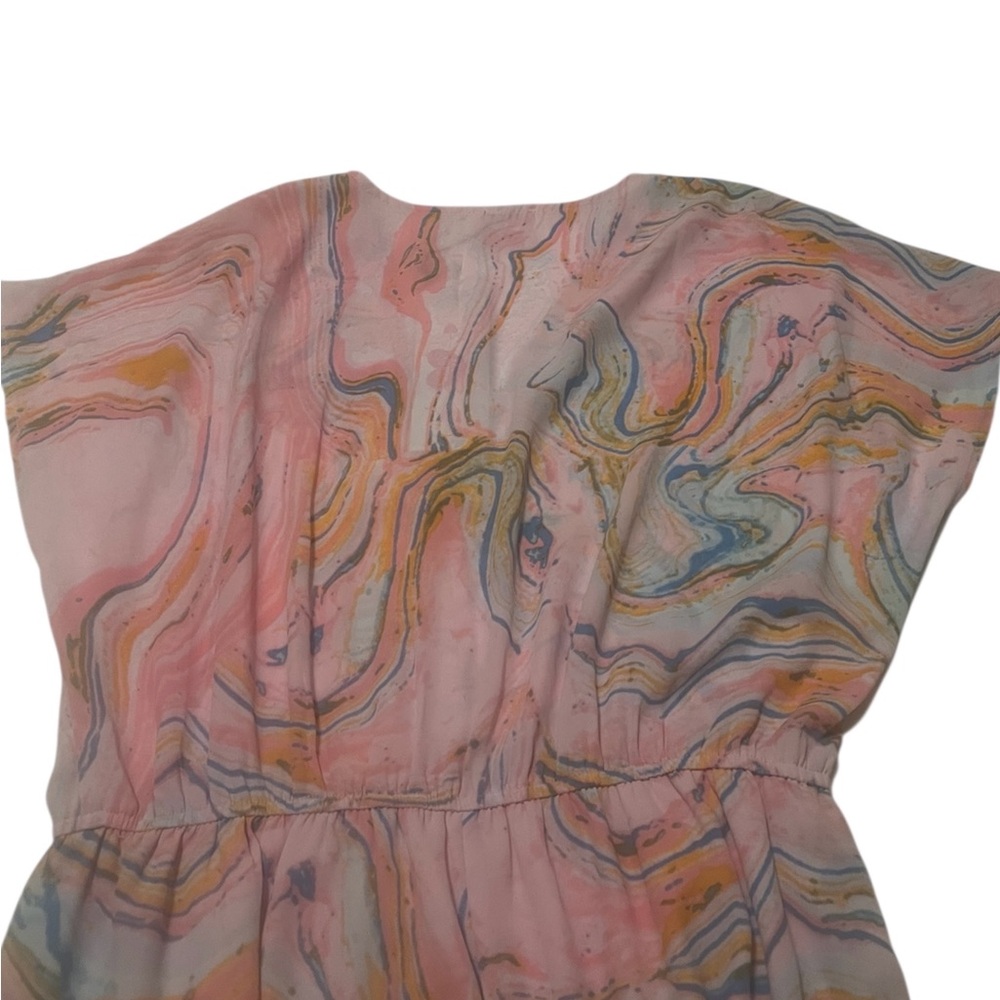 Buddy Love Light Pink Marble Private Yacht Maxi Dress NWT Sz L - Picture 12 of 13